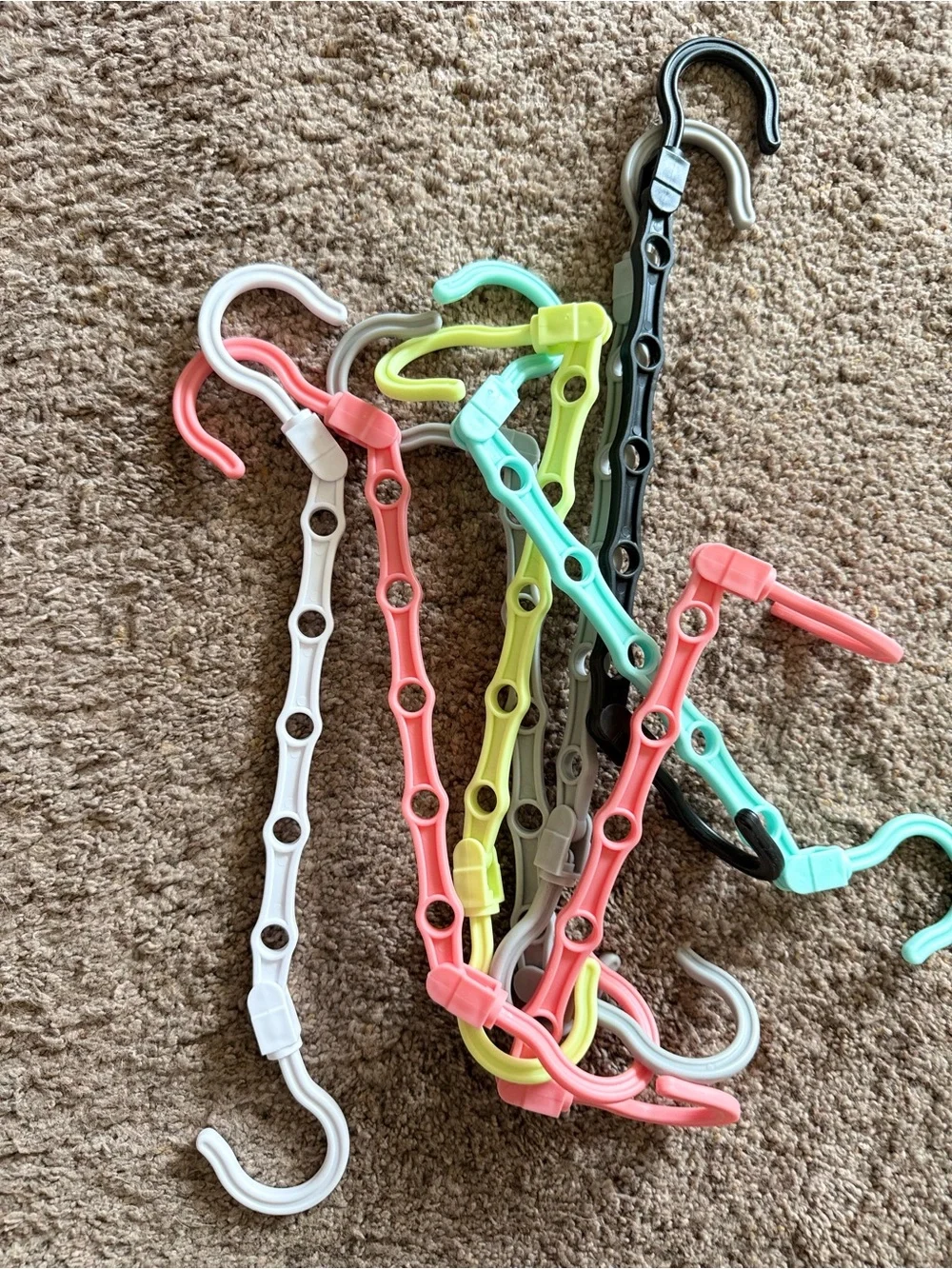Multipurpose Plastic Closet Hanger Set - Pastel Mix